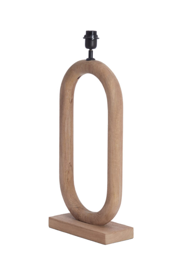 Houten lampvoet ovaal design Light & Living Paceco - H 59 cm - Image 3