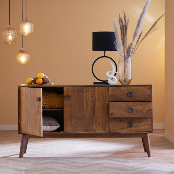 Zwarte lampvoet cirkelvormig Light & Living Liva - H 53 cm - Image 4