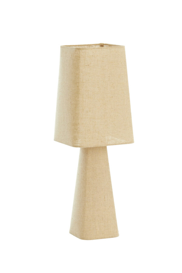 Beige tafellamp trapeziumvormig Light & Living Mikko - H 58 cm - Image 3