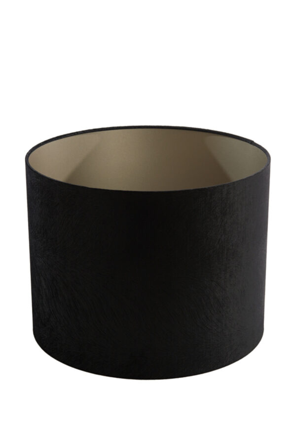 Zwarte cilindervormige lampenkap voor sfeer Light & Living Lubis - Ø 50 cm - Image 3