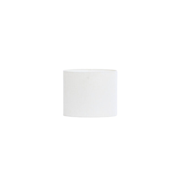 Witte cilindervormige lampenkap Light & Living Livigno - H 25 cm