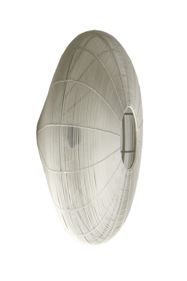 Beige ronde hanglamp met open structuur Light & Living Bahoto - B 51 cm - Image 3