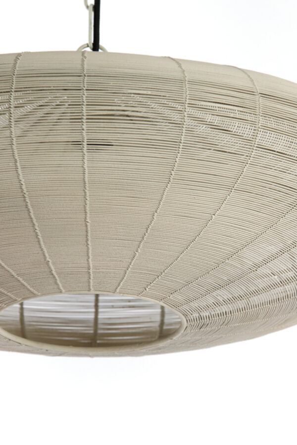 Hanglamp met linnen stoffen kap Light & Living Bahoto - Ø 60 cm - Image 4