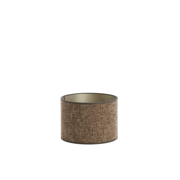 Cilindervormige lampenkap in bruine stof Light & Living Saverna - Ø 20 cm