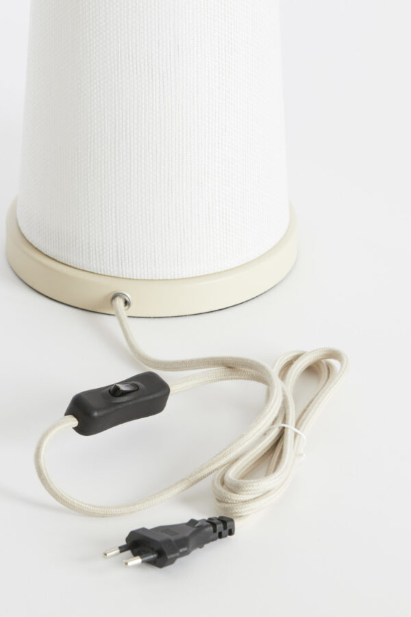 Tafellamp wit conisch Light & Living Fyon - H 37,5 cm - Image 7
