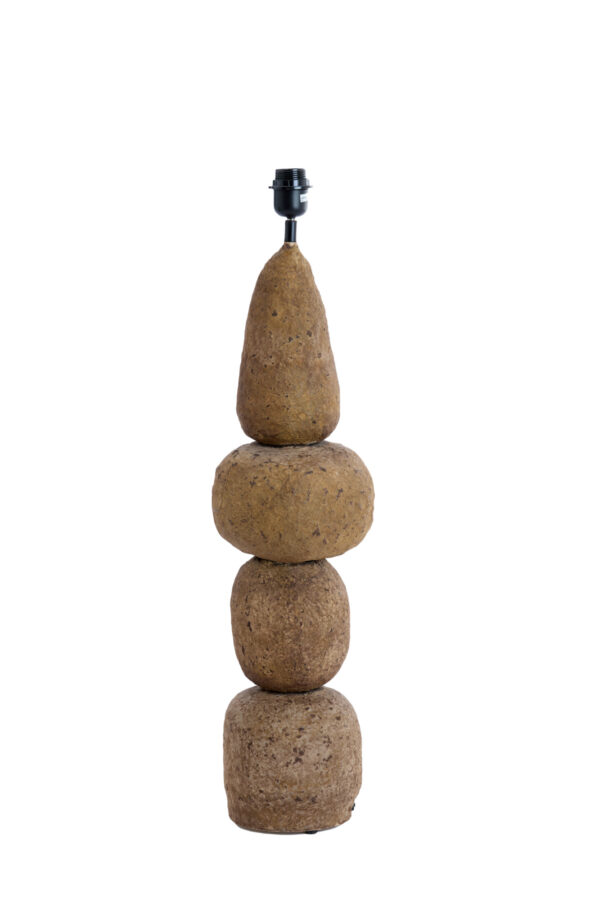 Steenachtige lampenvoet rustiek design Light & Living Marree - H 72 cm - Image 2