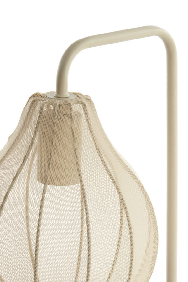 Beige draadframe tafellamp Light & Living Elati - H 60,5 cm - Image 4