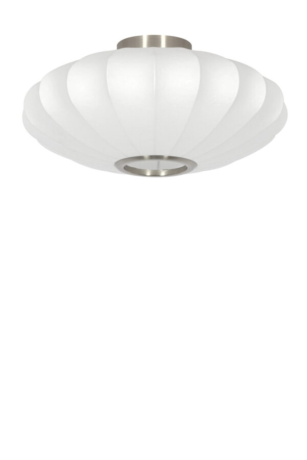 Plafondlamp ovaal met witte kap Light & Living Fay – B 40 cm - Image 2