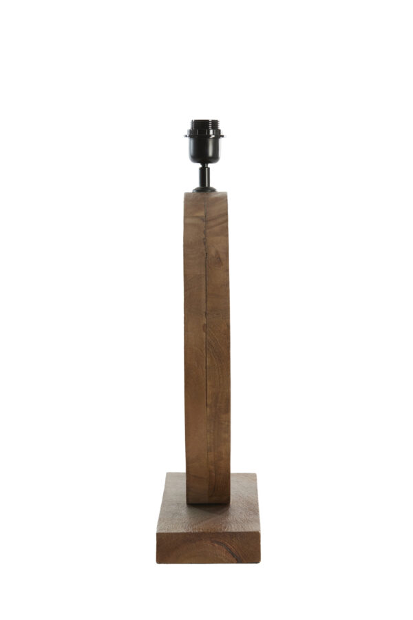 Houten lampvoet rond design Light & Living Tinar - H 55 cm - Image 4