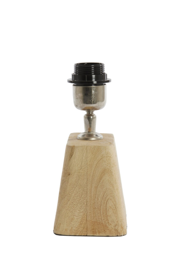 Houten lampenvoet met metalen fitting Light & Living Kardan - H 21 cm - Image 4