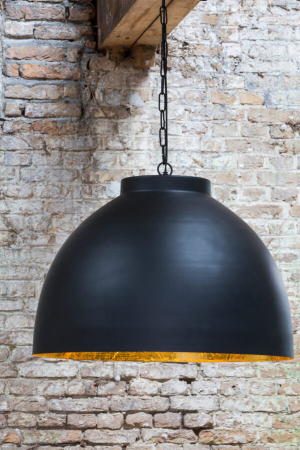 Zwarte hanglamp met industriële kap Light & Living Kylie - Ø 60 cm - Image 4