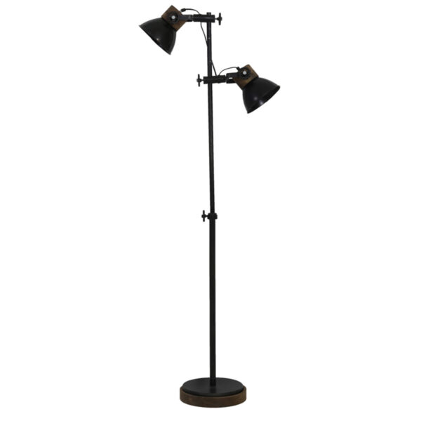 Industriële zwarte vloerlamp Light & Living Jody - H 165 cm