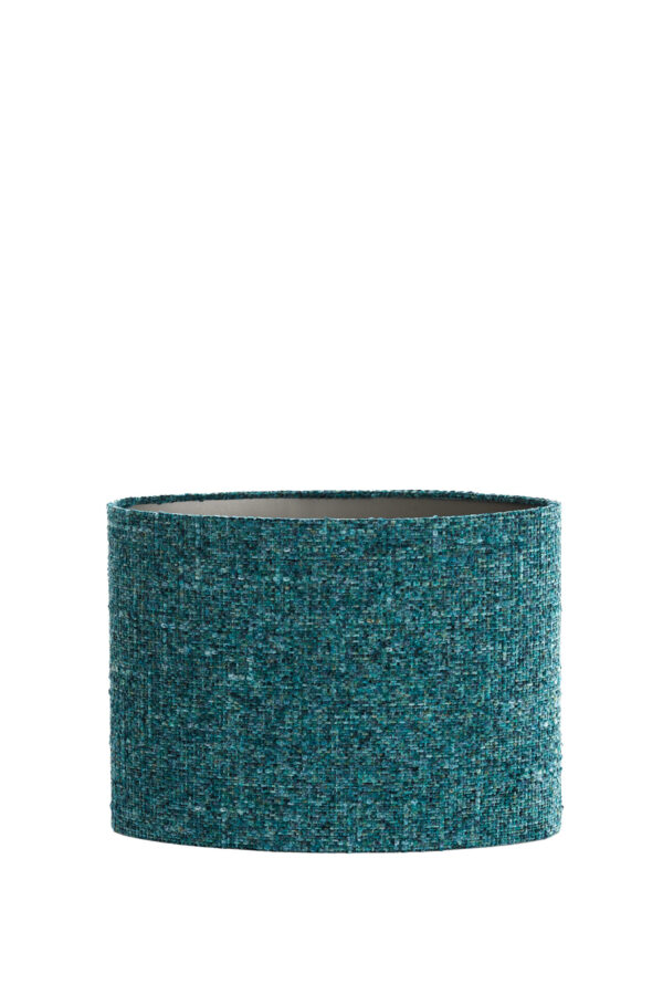 Cilindervormige turquoise lampenkap van stof Light & Living Osire - H 28 cm - Image 2