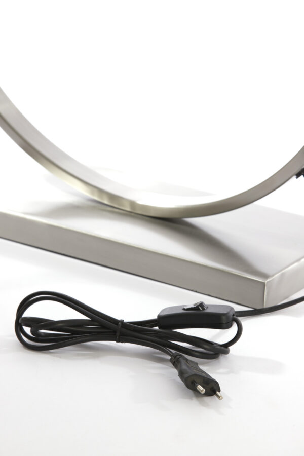 Zilveren tafellamp Light & Living Liva in modern design – H 62 cm - Image 7