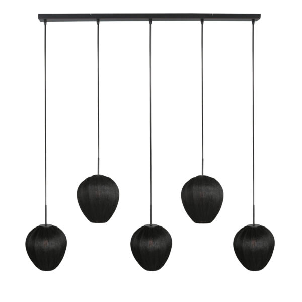 Strakke hanglamp met taps toelopende kappen Mexlite HaloSwap