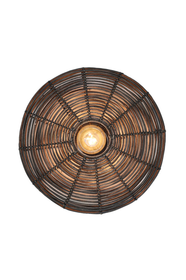 Rotan wandlamp zwart Light & Living Mataka - wandlamp - H 21 cm - Image 7