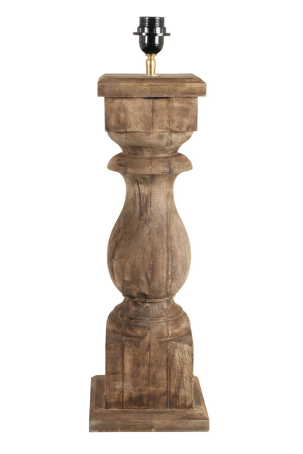 Houten lampvoet klassiek design Light & Living Cadore - H 64 cm - Image 2