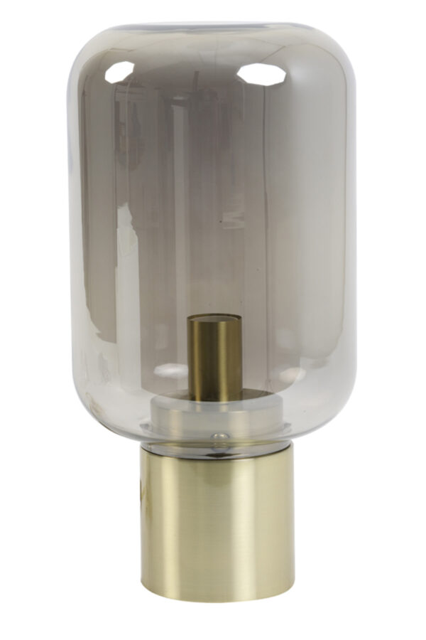 Glazen cilindervormige tafellamp Light & Living Arturan - H 43,5 cm - Image 2
