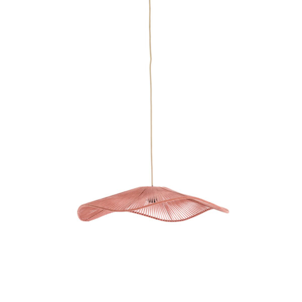 Roze draad hanglamp met golvend design Light & Living Rafa - Ø 50 cm