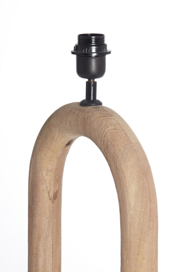 Houten lampvoet ovaal design Light & Living Paceco - H 59 cm - Image 5