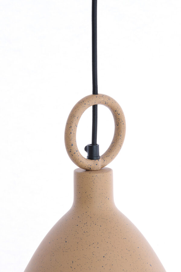 Beige keramische hanglamp stijlvol Light & Living Risari - Ø 24 cm - Image 5