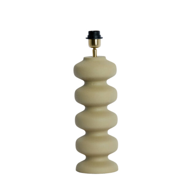 Beige keramische lampvoet Light & Living Soroca - H 42 cm