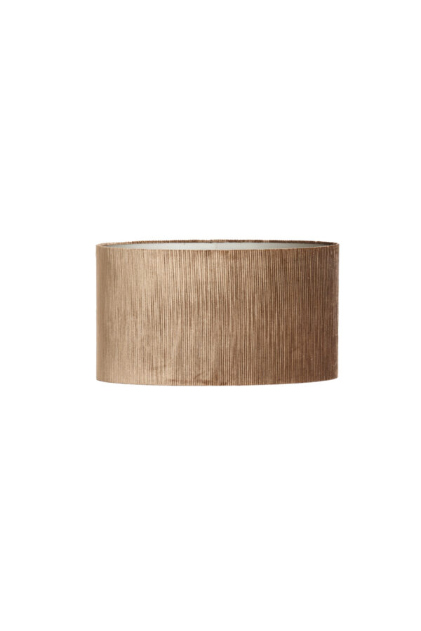 Geribbelde gouden lampenkap cilindervormig Light & Living Flair - H 28 cm - Image 2