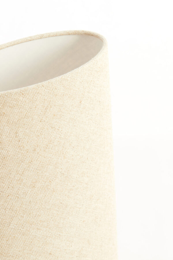 Beige stof lampenkap in cilinder vorm Light & Living Livigno - H 33 cm - Image 7