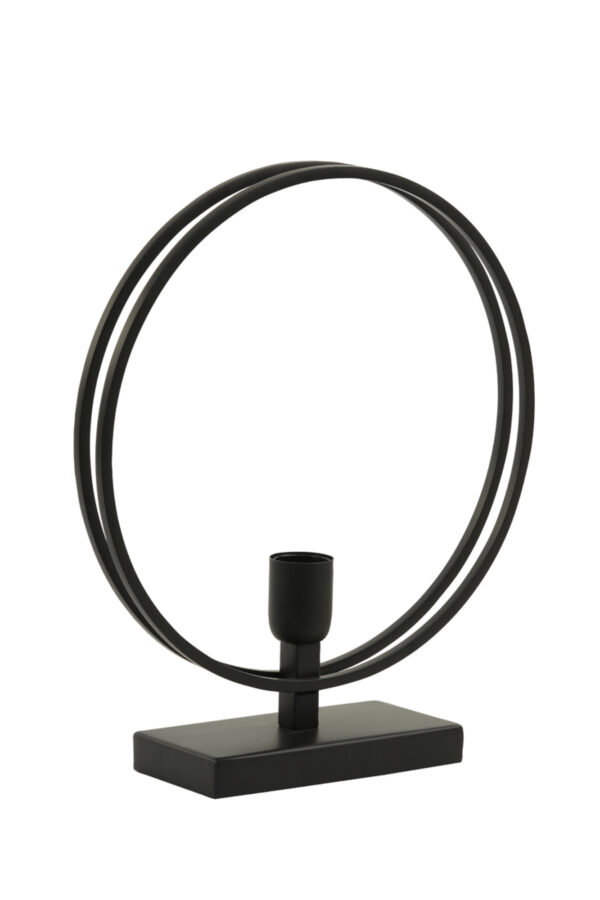 Zwarte metalen tafellamp Light & Living Rudra - H 40 cm - Image 6
