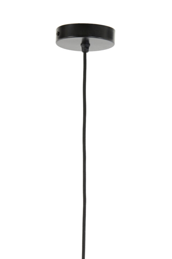 Grijze glazen hanglamp met structuur Light & Living Delilo - Ø 23 cm - Image 5