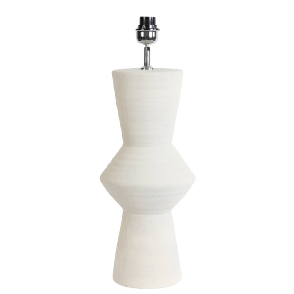 Witte lampenvoet sculpturaal design Light & Living Ayla - H 61 cm