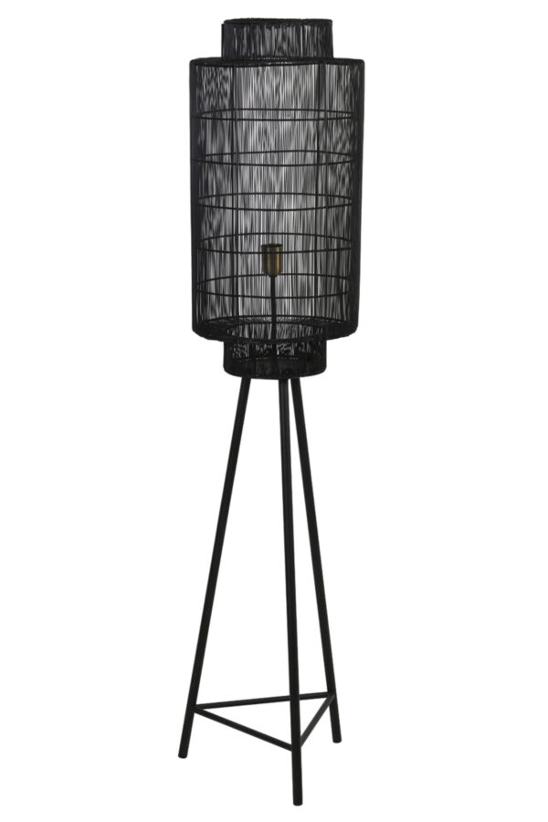 Zwarte vloerlamp op standaard Light & Living Gruaro – H 150 cm - Image 3
