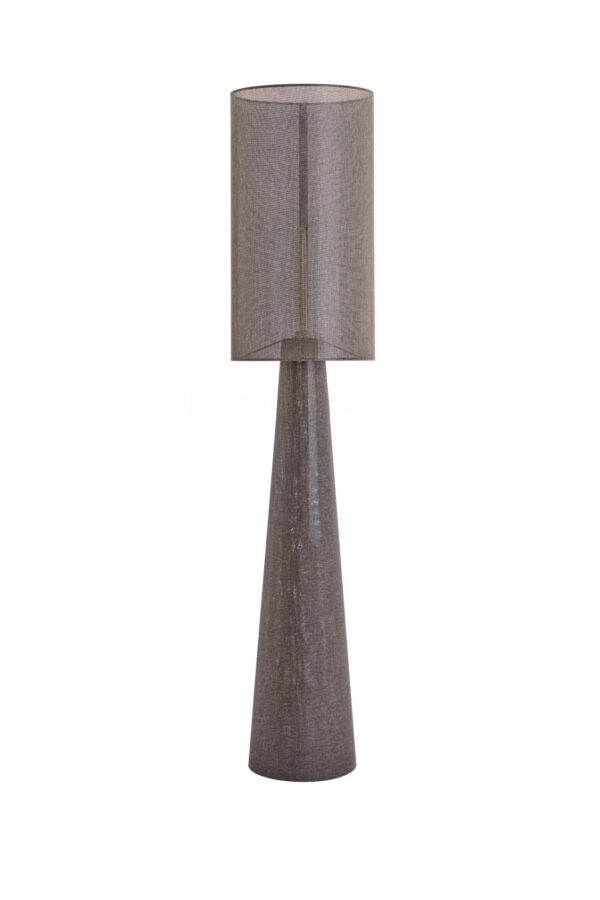 Grijze staande vintage vloerlamp Light & Living Micky - H 180 cm - Image 2
