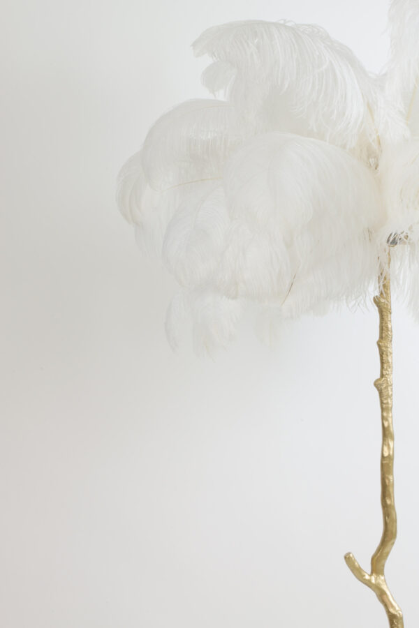 Witte design veren staande lamp Light & Living Feather - H 180 cm - Image 7