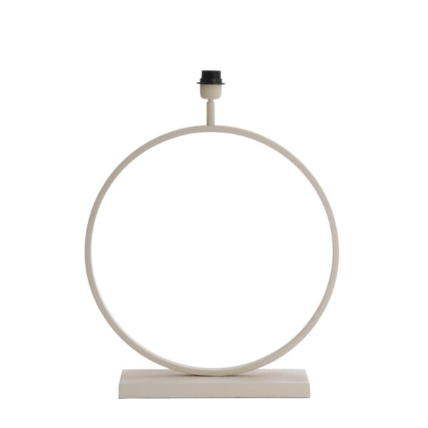 Ronde moderne lampenvoet wit Light & Living Liva - H 64 cm
