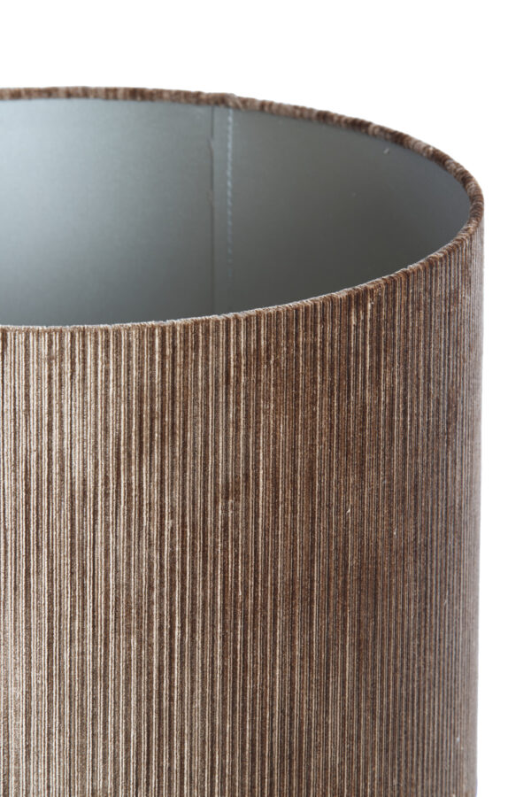 Gouden ribstof lampenkap Light & Living Flair - Ø 25 cm - Image 3