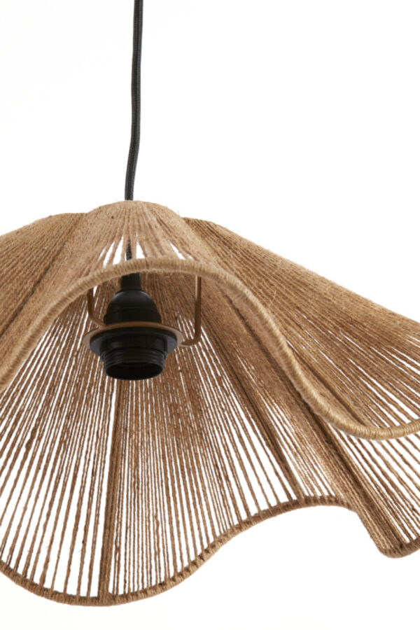Natuurlijke golfvormige hanglamp Light & Living Fodara - Ø 48 cm - Image 5