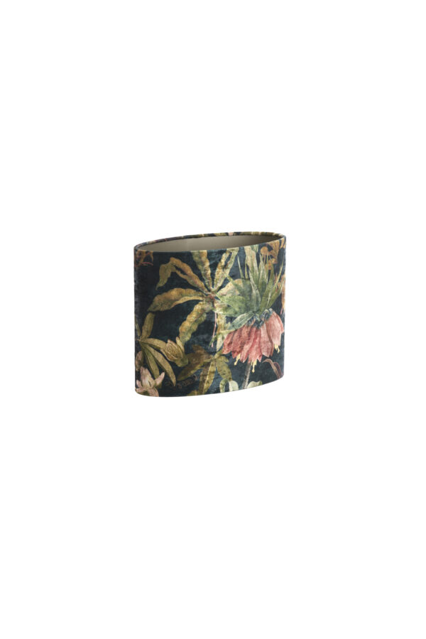 Velvet lampenkap met bloemenprint Light & Living Passion - H 25 cm - Image 3