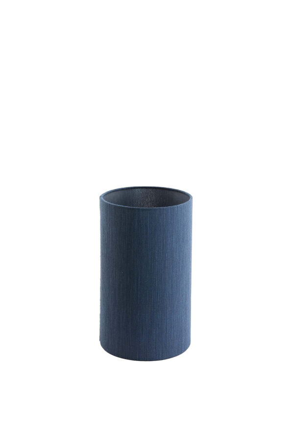 Donkerblauwe cilindervormige lampenkap Light & Living Harper - H 28 cm - Image 4