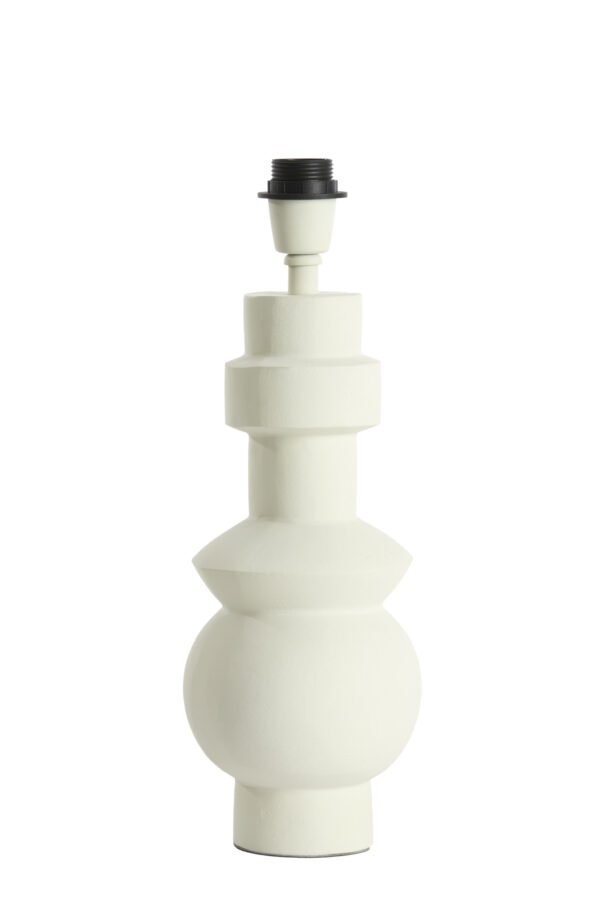 Witte lampenvoet geometrisch design Light & Living Esino - H 38 cm - Image 2