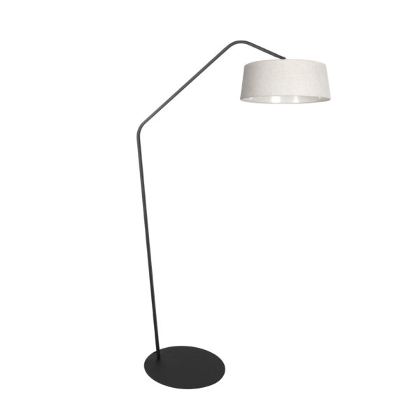 Trendy booglamp met beige kap Anne Lighting ZigZag