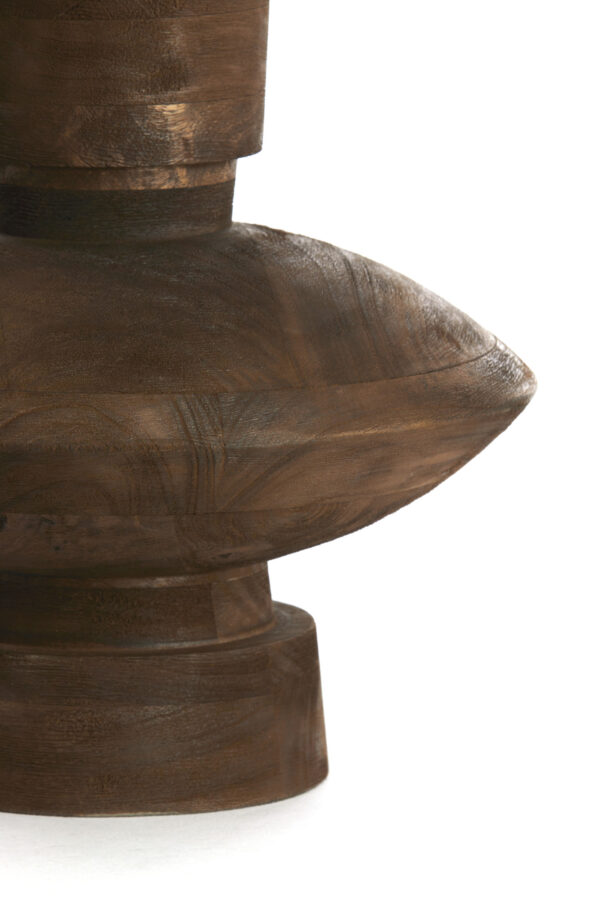Decoratieve houten lampenvoet in kleur Light & Living Fiera - H 31 cm - Image 4