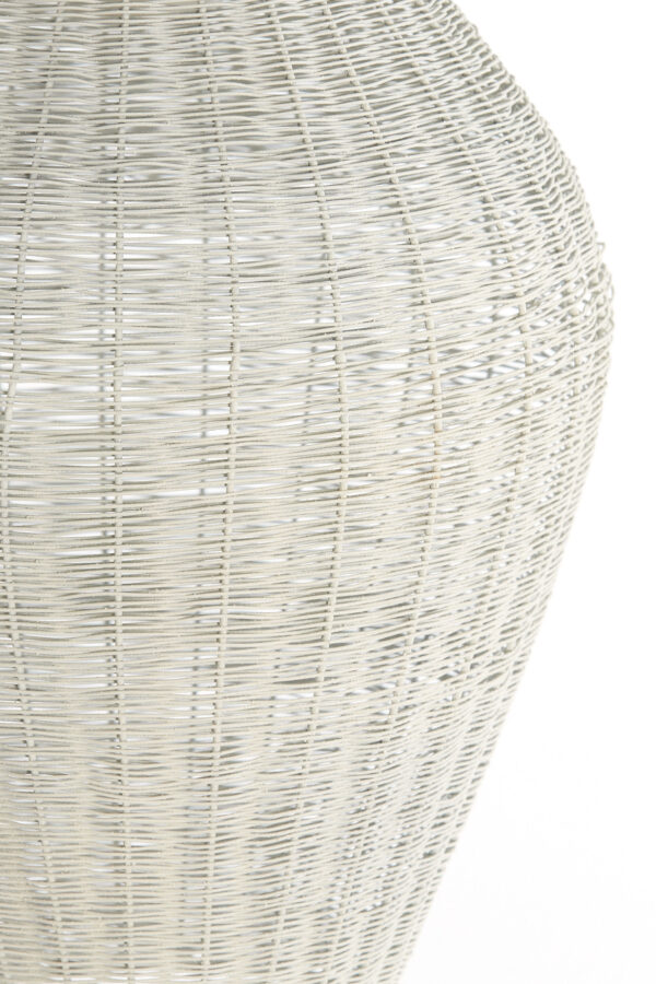 Witkleurige rieten hanglamp Light & Living Arriate - Ø 33 cm - Image 4