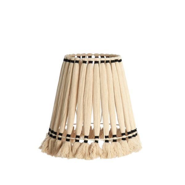 Gevlochten katoenen lampenkap beige Light & Living Loa - Ø 41 cm