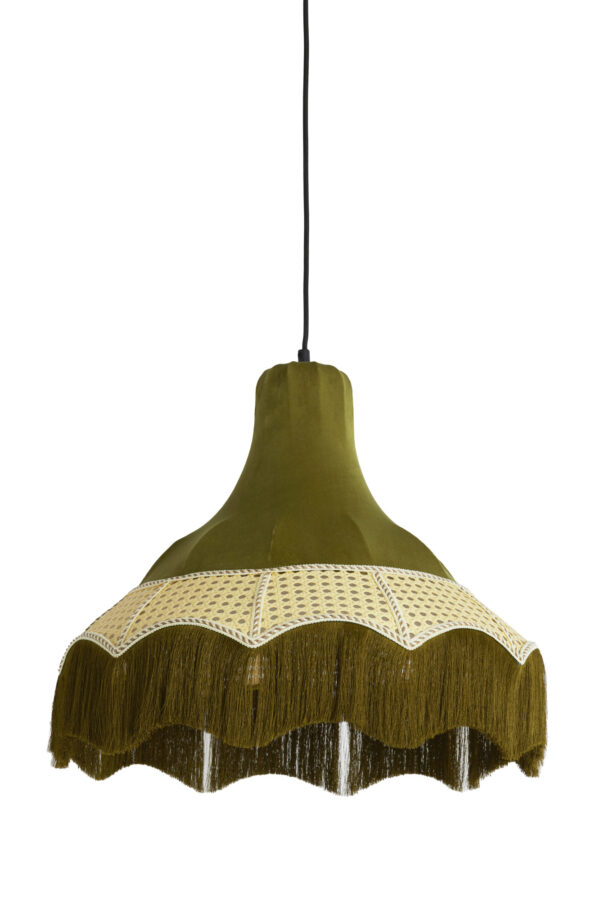 Groene hanglamp met franjes Light & Living Mizia - Ø 50 cm - Image 2