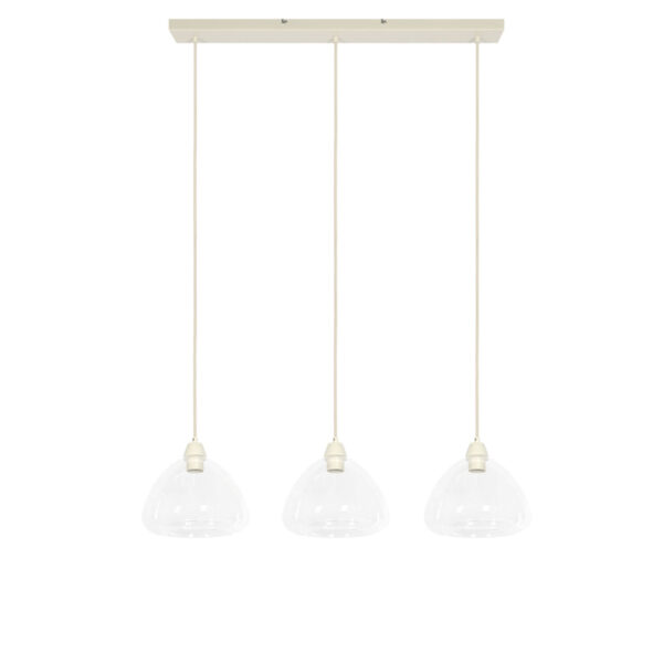 Stijlvolle hanglamp met glazen kappen Light & Living Bisho - B 94 cm