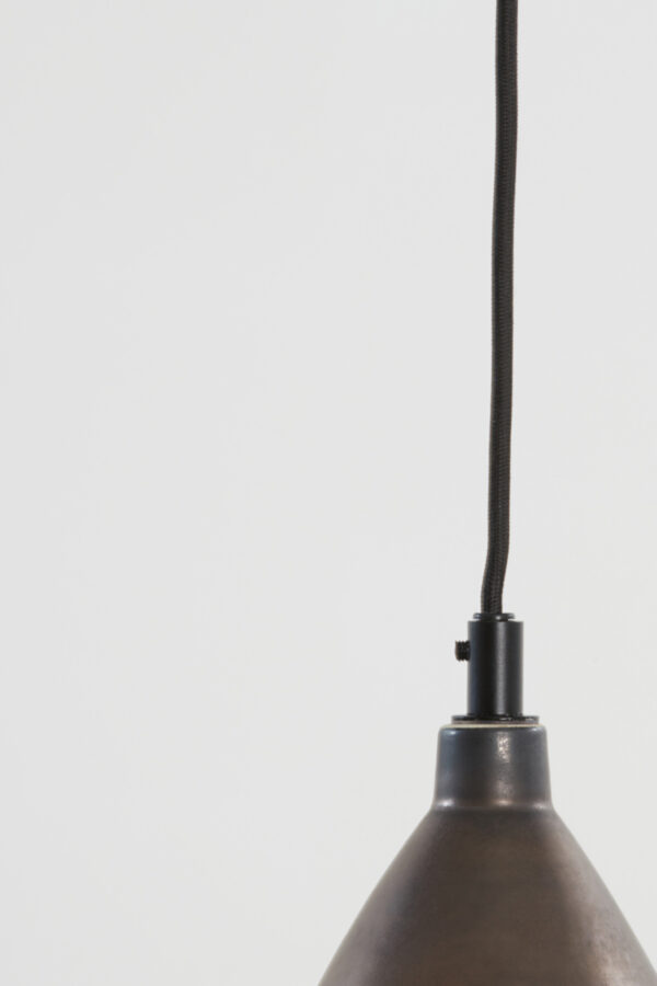 Zwarte metalen hanglamp strak design Light & Living Desi - Ø 18 cm - Image 5