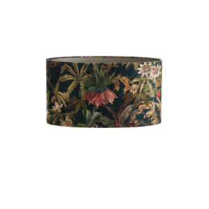 Cilindervormige lampenkap met floraal patroon Light & Living Passion - H 34 cm