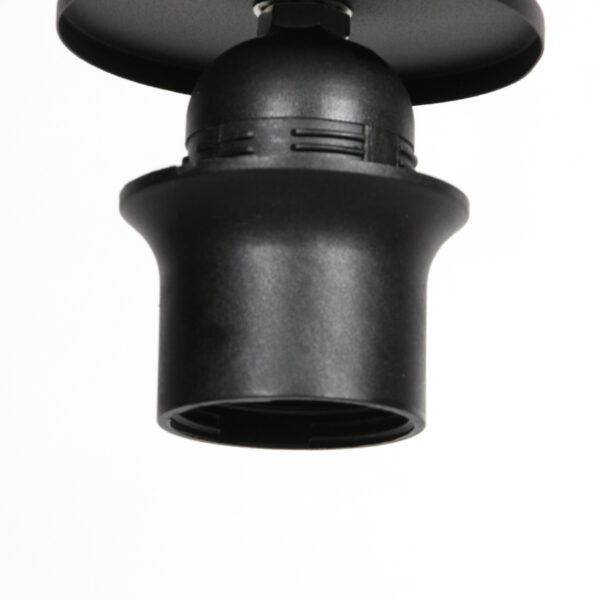 Zwarte hanglamp met E27 fitting en verstelbaar snoer Mexlite HaloSwap - Ø 10 cm - Image 7