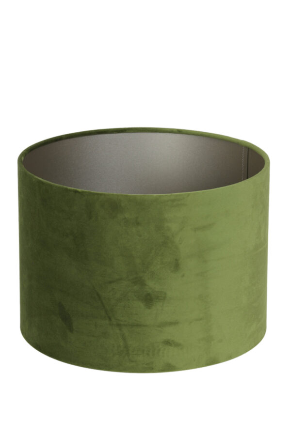 Groene cilinder lampenkap in stijl Light & Living Velours - Ø 50 cm - Image 4